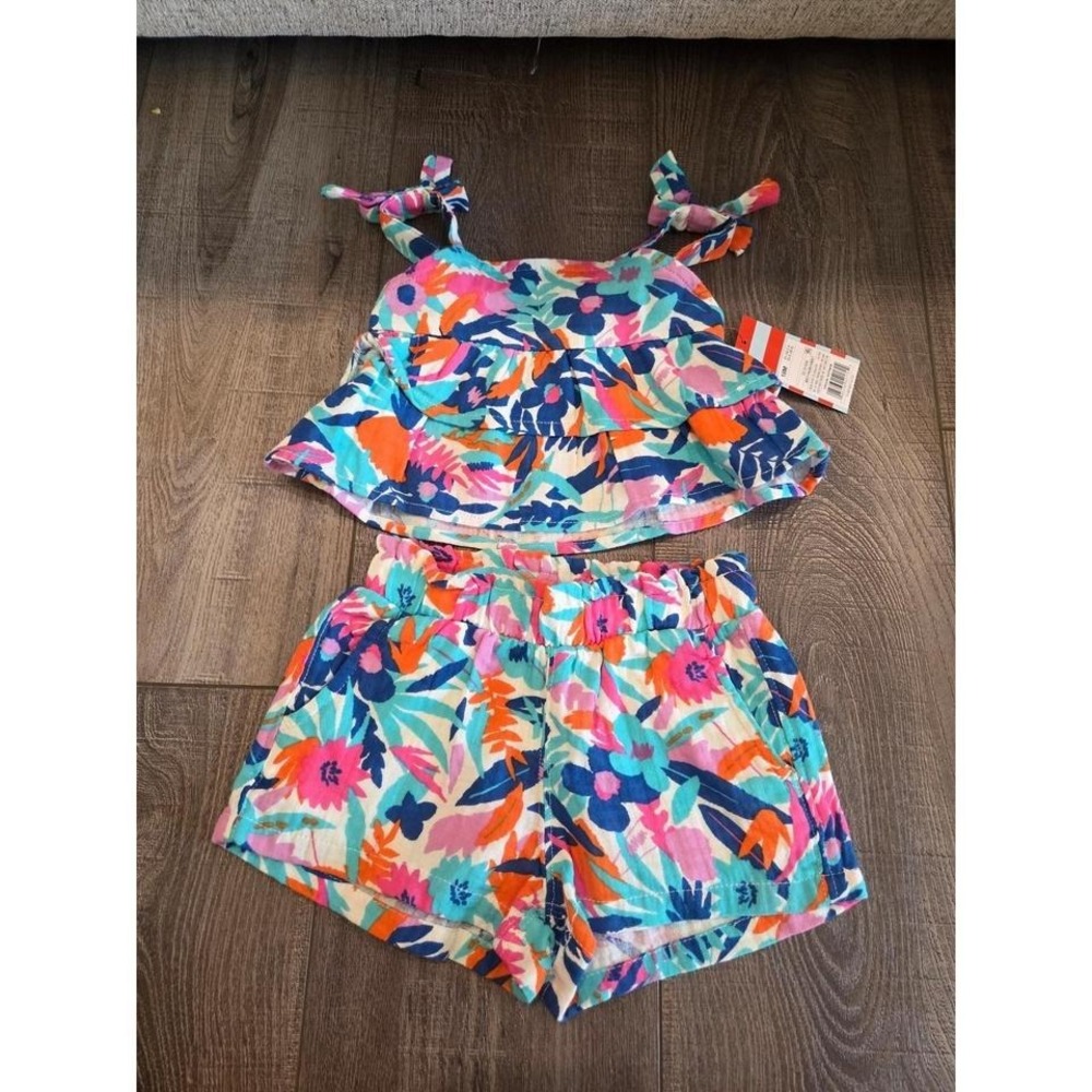 Cat and jack baby girl set 18 mos